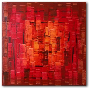 Quadro dipinto a mano: Red light 142 Quadro dipinto a mano: Red light 142